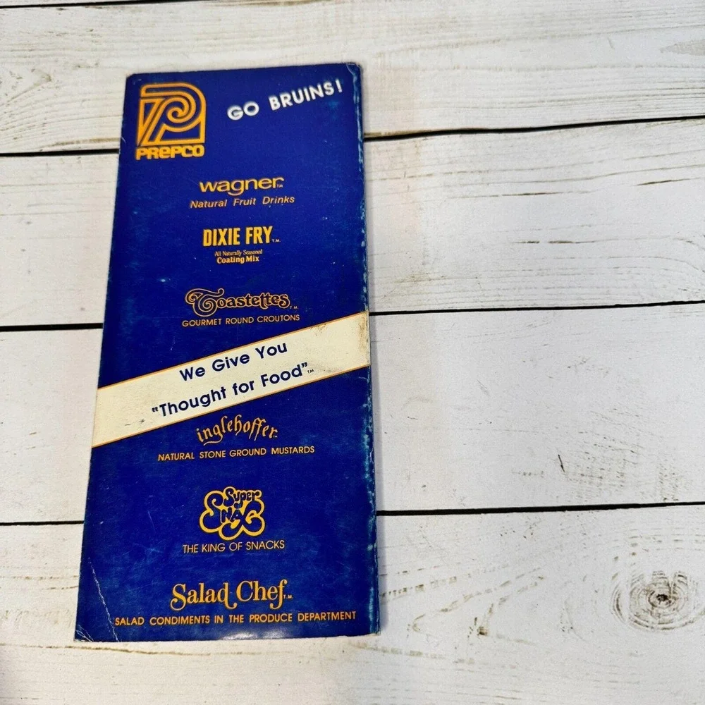 UCLA Basketball 1981-82 Media Guide Larry Farmer Vintage NCAA Memorabilia